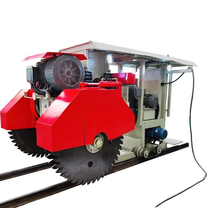 Limestone Brick Cutting Machine in Quarry